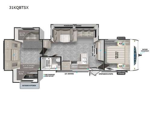 Salem 31KQBTSX Floorplan Image