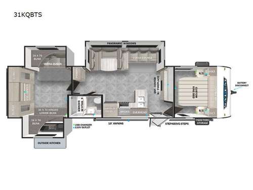 Salem 31KQBTS Floorplan Image