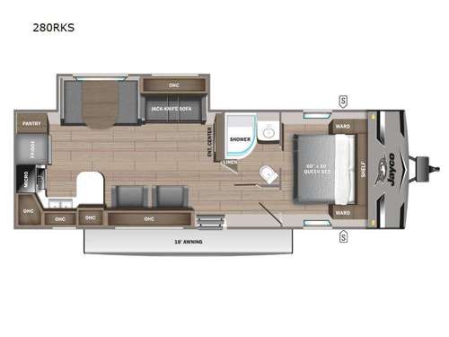 Jay Flight 280RKS Floorplan