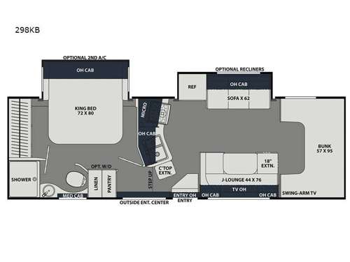 Leprechaun 298KB Ford 450 Floorplan
