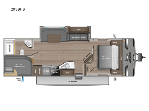 Jay Flight 295BHS Floorplan