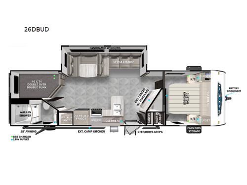 Salem 26DBUD Floorplan Image