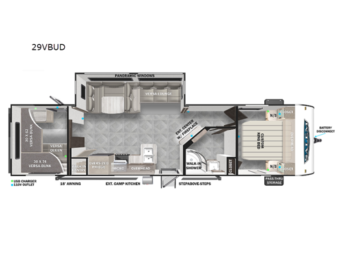 Salem 29VBUD Floorplan Image