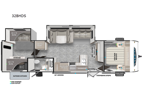 Salem 32BHDS Floorplan Image