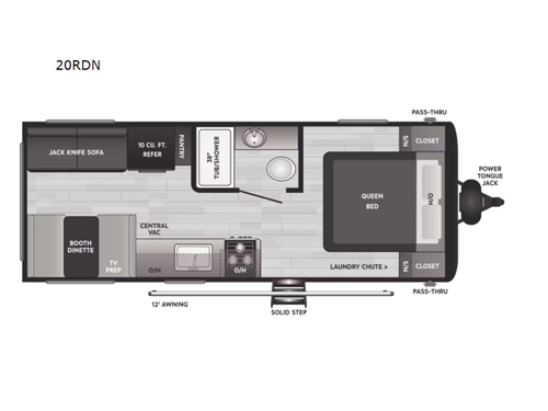 Hideout 20RDN Floorplan