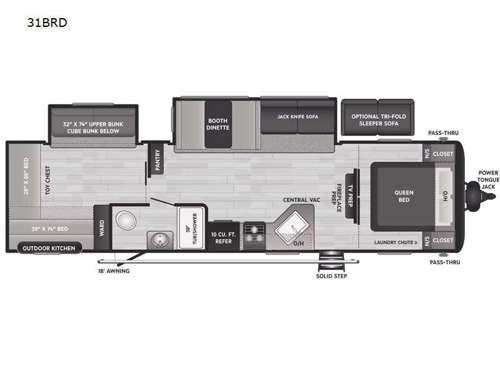 Hideout 31BRD Floorplan