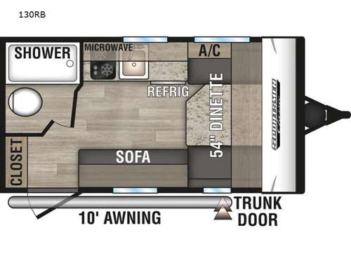 Sportsmen Classic 130RB Floorplan