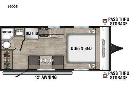 Sportsmen Classic 160QB Floorplan