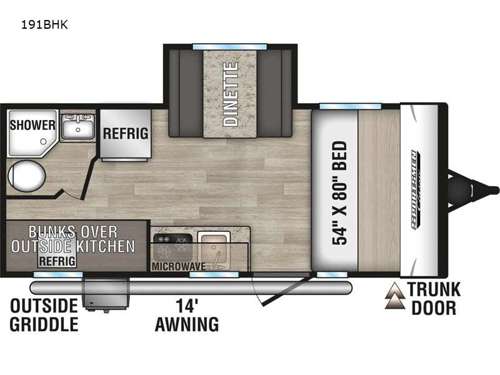 Sportsmen Classic 191BHK Floorplan