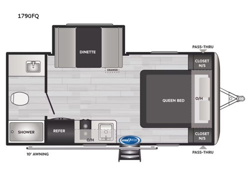 Springdale Mini 1790FQ Floorplan Image