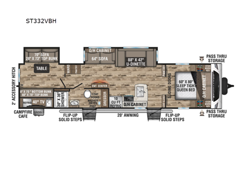 SportTrek ST332VBH Floorplan