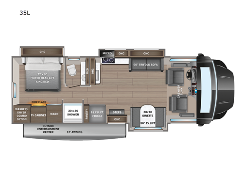 Seneca XT 35L Floorplan