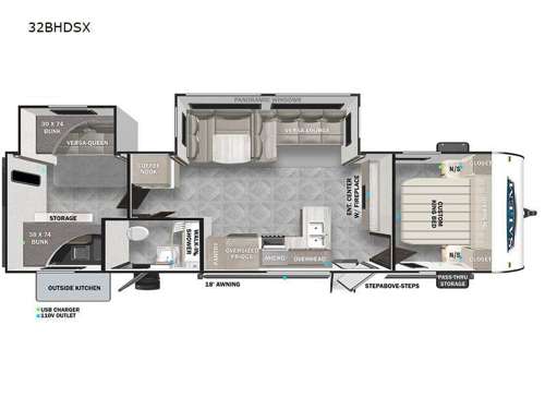 Salem 32BHDSX Floorplan