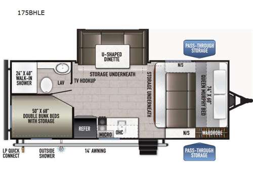 Della Terra 175BHLE Floorplan