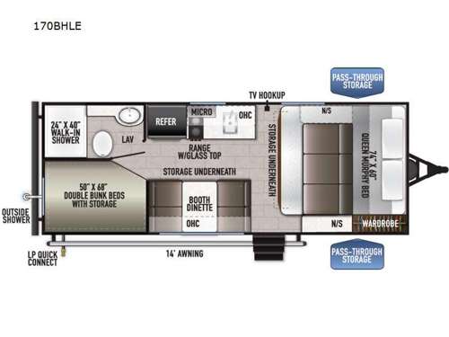 Della Terra 170BHLE Floorplan