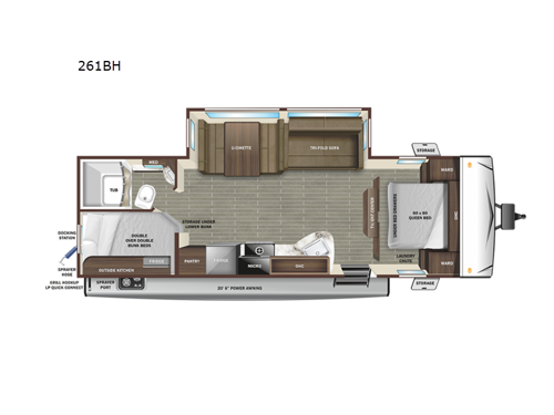 Super Lite 261BH Floorplan