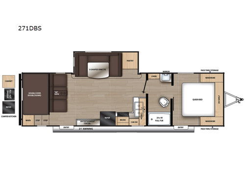 Catalina Summit Series 8 271DBS Floorplan