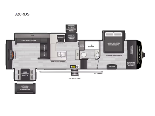 Cougar 320RDS Floorplan
