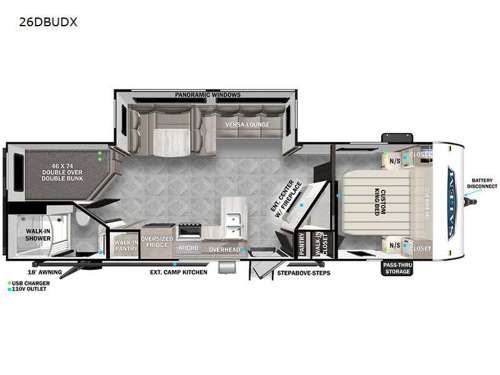 Salem 26DBUDX Floorplan Image