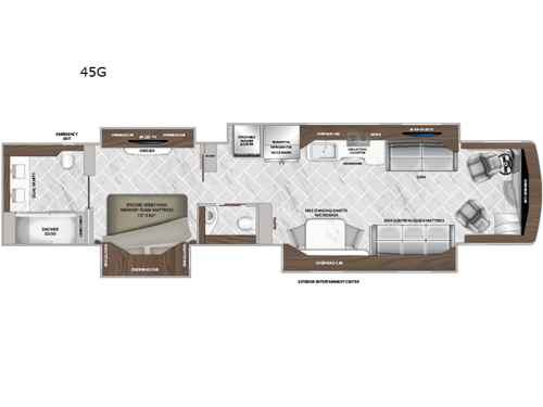 American Eagle 45G Floorplan Image