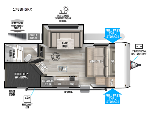 Salem FSX 178BHSKX Floorplan Image