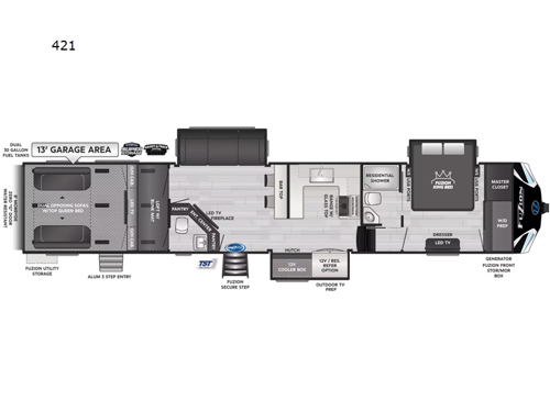 Fuzion 421 Floorplan Image