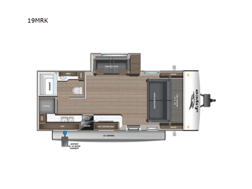 Jay Feather 19MRK Floorplan