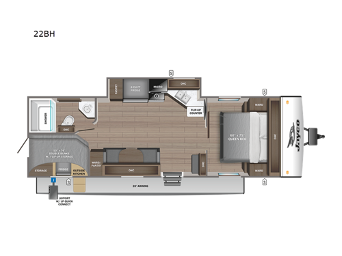 Jay Feather 22BH Floorplan