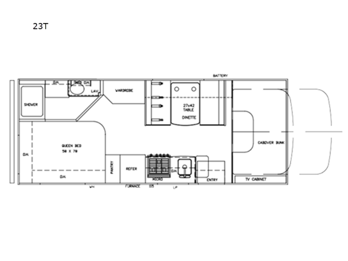 Triumph 23T Floorplan Image
