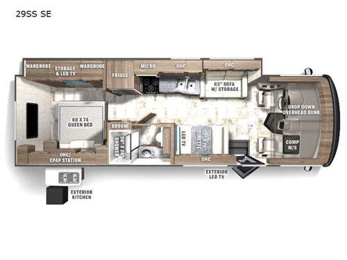 Encore SE 29SS Floorplan Image