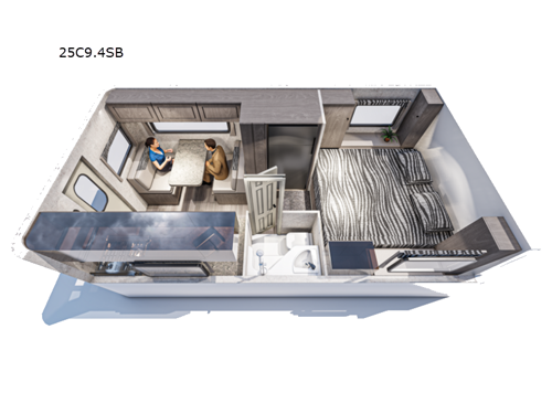 Floorplan - 2017 Bigfoot Industries Bigfoot 2500 Series Truck Camper 25C9.4SB