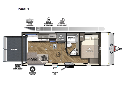 Ozark 1900TH Floorplan