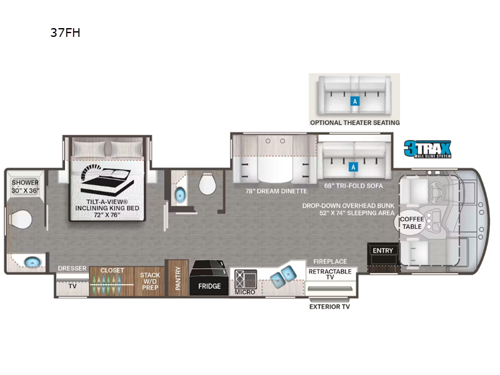 Challenger 37FH Floorplan Image