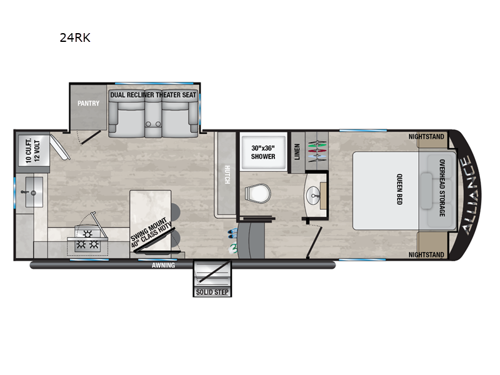 Avenue 24RK Floorplan Image