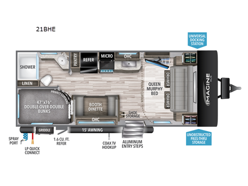 Imagine XLS 21BHE Floorplan