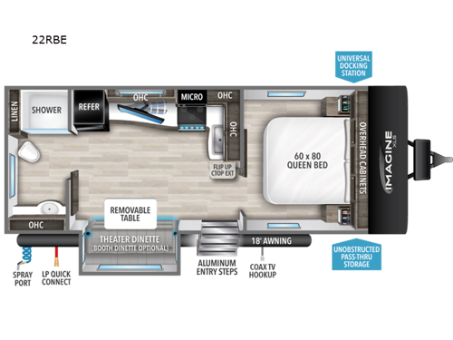 Imagine XLS 22RBE Floorplan Image