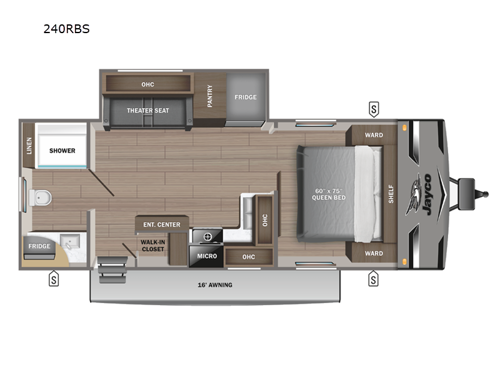 Jay Flight 240RBS Floorplan