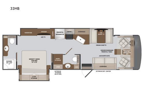 Invicta 33HB Floorplan Image