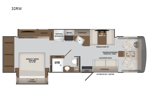 Invicta 32RW Floorplan Image