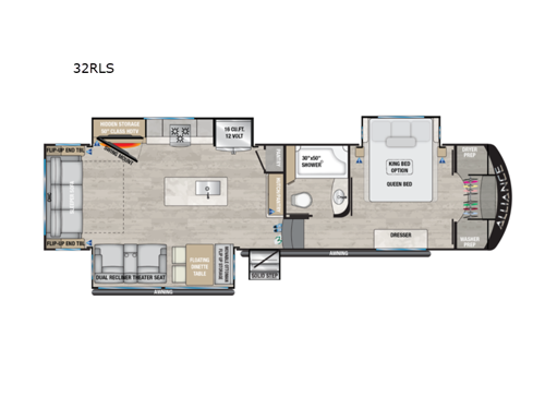 Avenue 32RLS Floorplan
