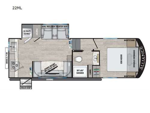 Avenue All-Access 22ML Floorplan Image