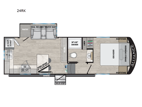 Avenue All-Access 24RK Floorplan Image