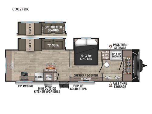 Connect C302FBK Floorplan