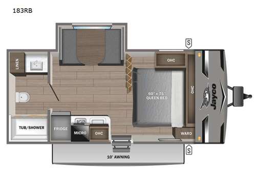 Jay Flight SLX 183RB Floorplan