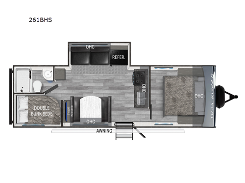 Trail Runner 261BHS Floorplan Image