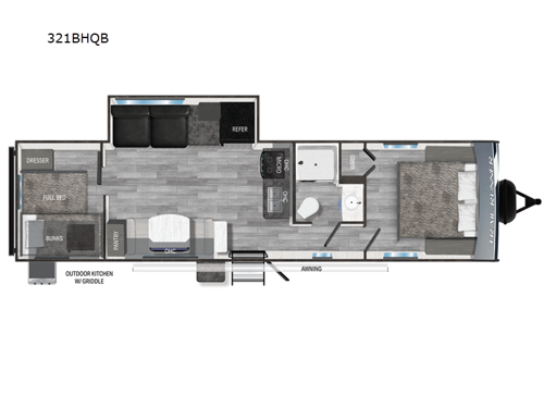 Trail Runner 321BHQB Floorplan