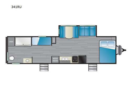 Trail Runner 341RU Floorplan Image