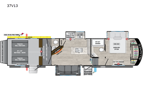 Valor 37V13 Floorplan Image