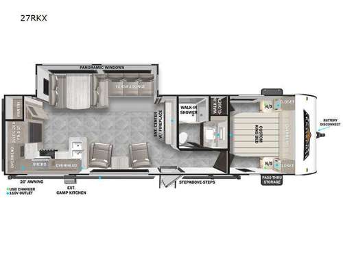 Wildwood Platinum 27RKX Floorplan