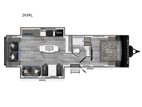 Sundance Ultra Lite 293RL Floorplan